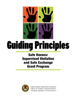 Guiding Principles of the Safe Havens: Supervised Visitation and Safe Exchange Grant Program (2007) Cover