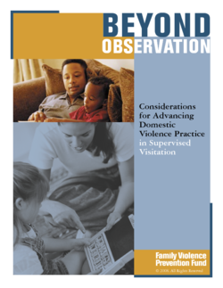 Beyond Observation: Considerations for Advancing Domestic Violence Practice in Supervised Visitation (2008) Cover