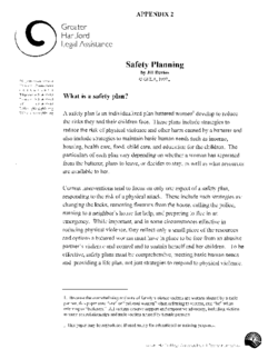 Safety Planning  Cover